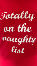 CurveWow 'Totally On The Naughty List' PJ Set