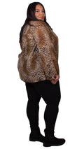 Kendra Animal Print Tie Front Blouse