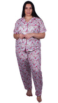 CurveWow Short Sleeve Pyjama Set Floral