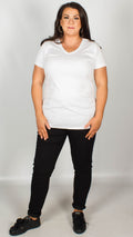 Reece Pure Cotton V-Neck T Shirt White