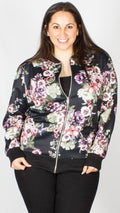Olivia Floral Print Bomber Jacket