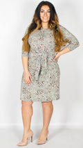 Kirsty Abstract Print Knot Dress