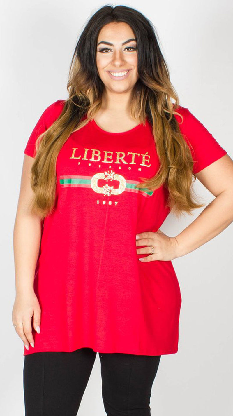 Georgia Liberte Slogan T-Shirt