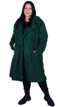 CurveWow Teddy Coat Bottle Green