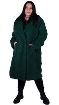 CurveWow Teddy Coat Bottle Green