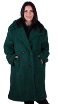 CurveWow Teddy Coat Bottle Green
