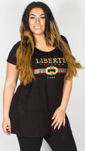 Georgia Liberte Slogan T-Shirt