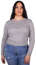 Elliana Long Sleeve T-Shirt Grey Marl