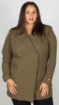 Cathy Khaki Blazer Coat