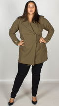 Cathy Khaki Blazer Coat