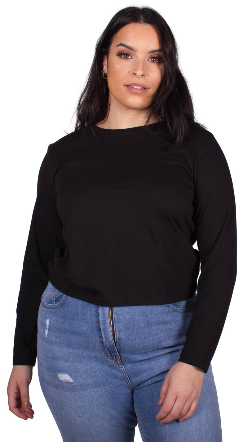Elliana Long Sleeve T-Shirt Black