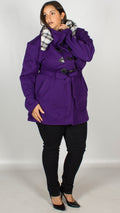 Tyler Purple Duffle Jacket
