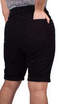 CurveWow Basic Denim Shorts Black