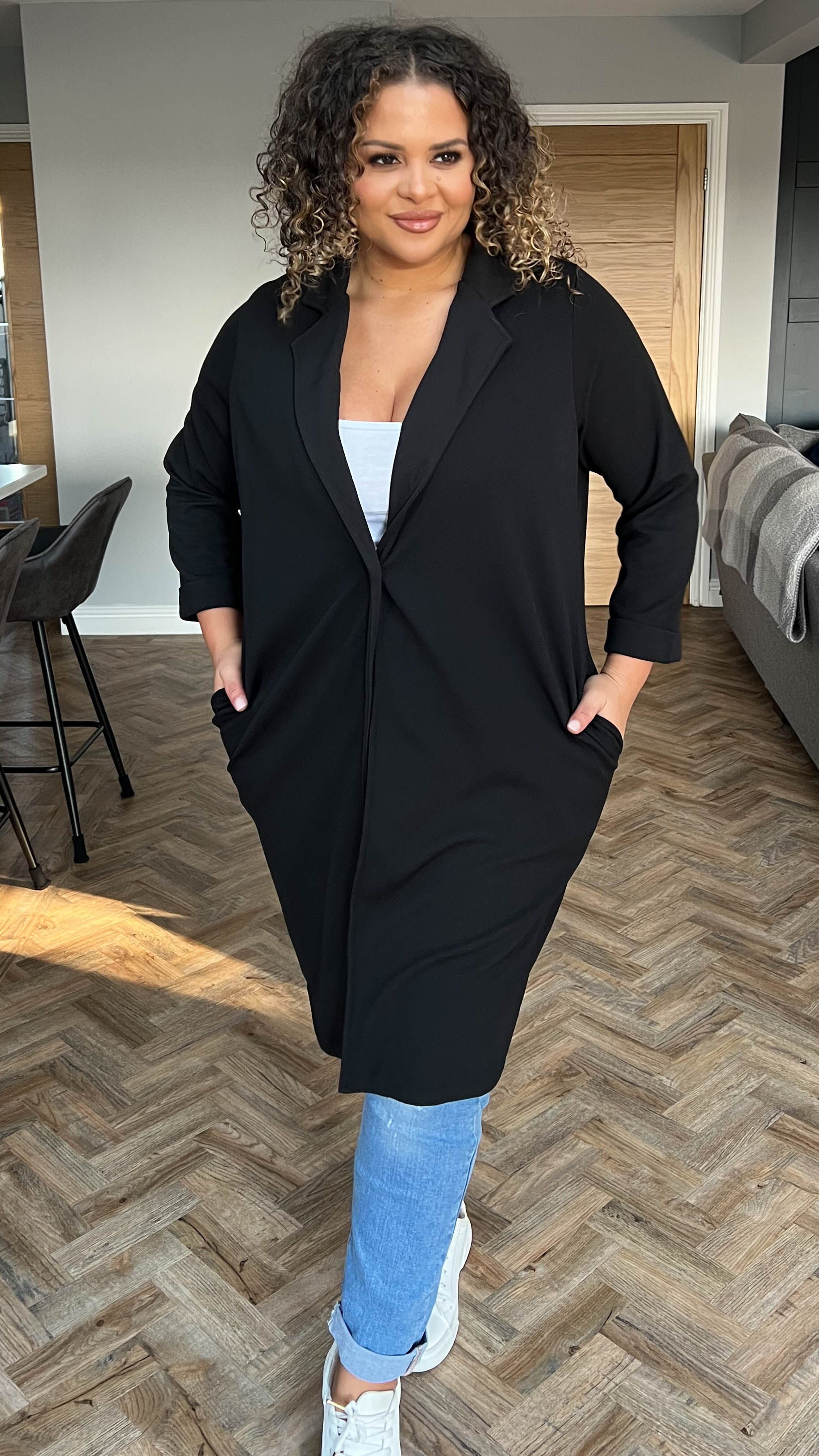 CurveWow Blazer Jacket Black