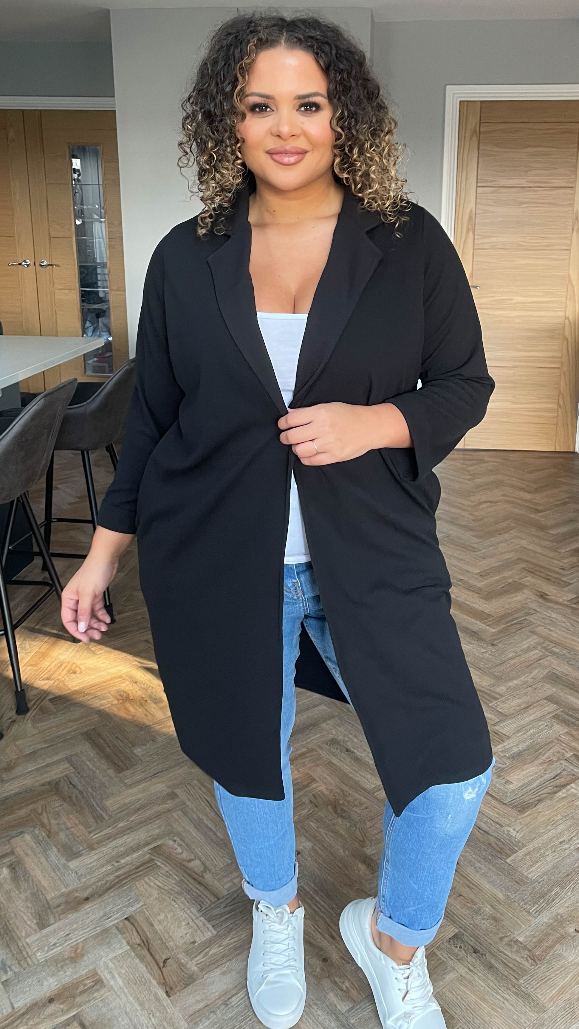 CurveWow Blazer Jacket Black