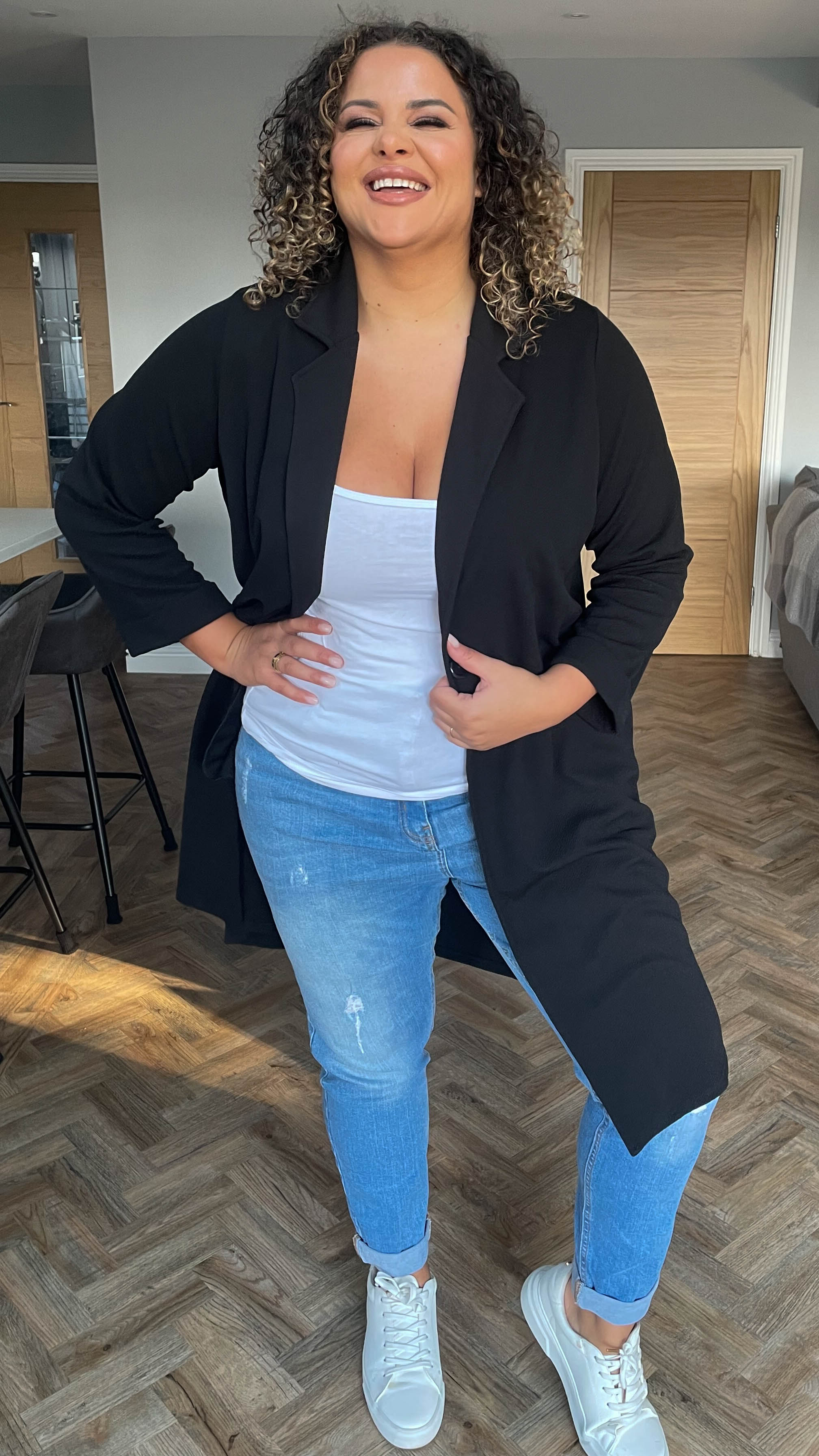 CurveWow Blazer Jacket Black