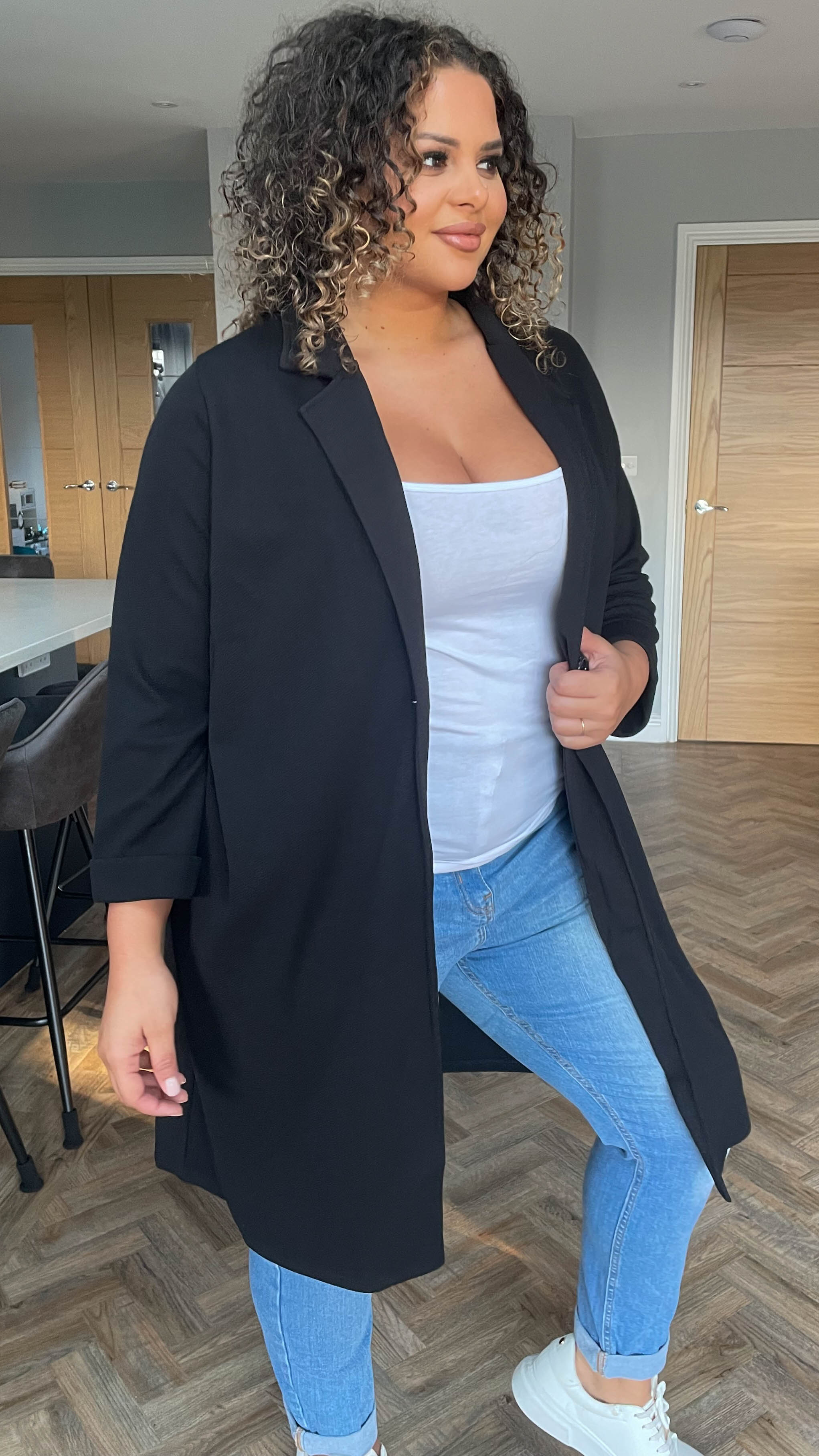 CurveWow Blazer Jacket Black