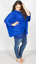 Daisy 2 in 1 Batwing Lounge Top Blue