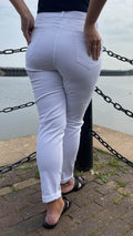 CurveWow Mom Jeans - White