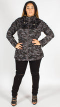 Torquay Camouflage Print Hooded Mac Jacket