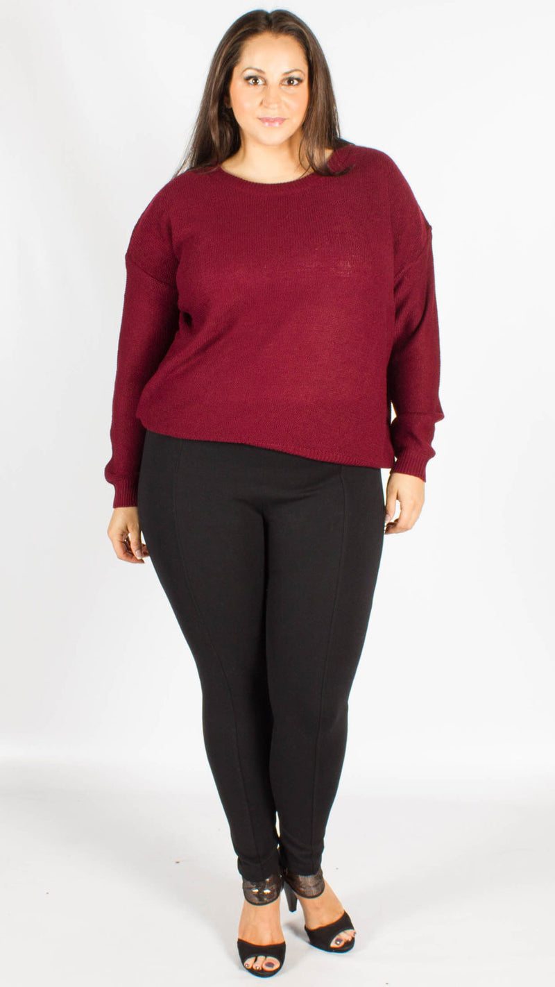 Sedonia Berry Long Sleeve Knitted Jumper
