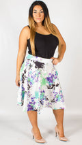 Kimberley Crepe Floral Print Skirt