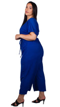 Jenny V-Neck Jumpsuit Royal Blue