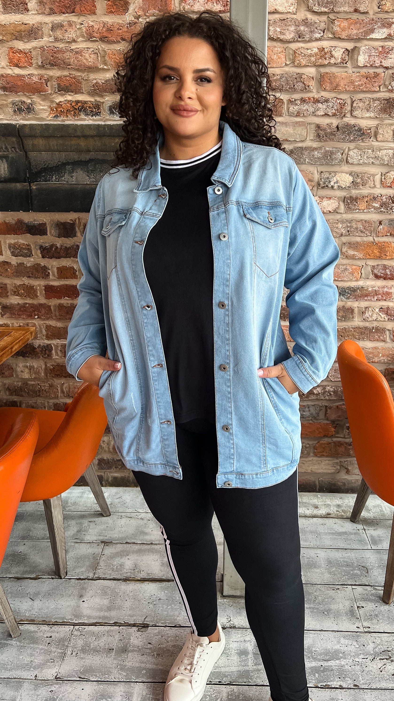 longline denim jacket