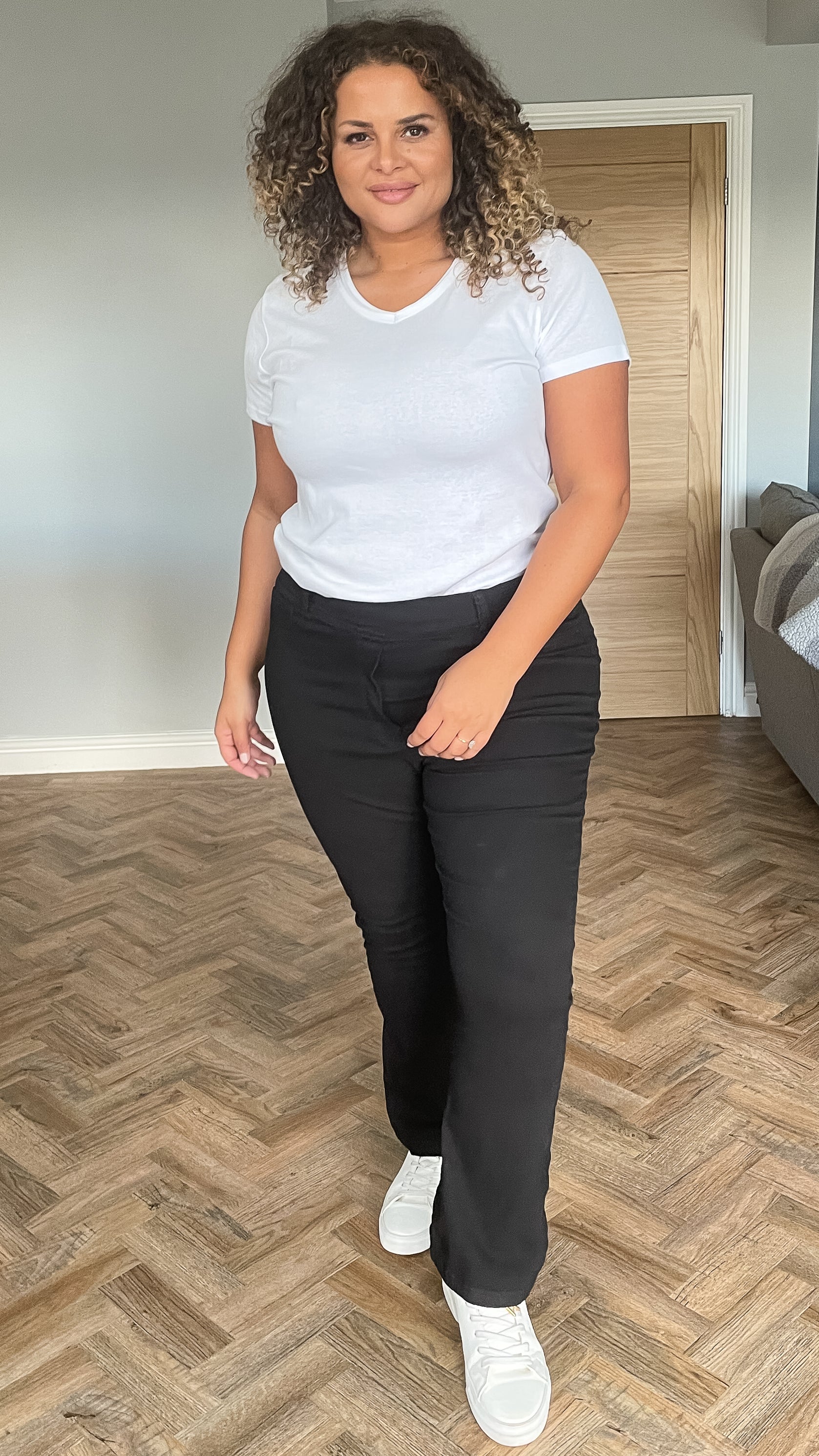 CurveWow Boot Cut Jeggings Black