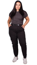Abbie Belted Cargo Trousers Black