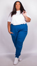 Sarah Blue Two Pocket Lounge Pants