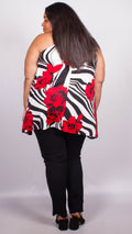 Charley Red Sleeveless Top