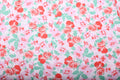 CurveWow Pink Floral Print Wrap Midi Dress