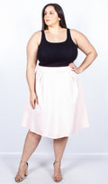 Charlene Pink Midi Skirt
