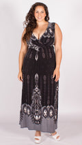 Danielle Black Floral Maxi Dress