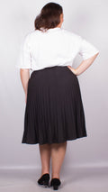 Rebecca Black Midi Pleated Skirt