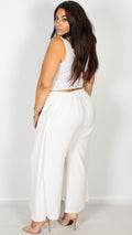 Felicity Palazzo Trousers White