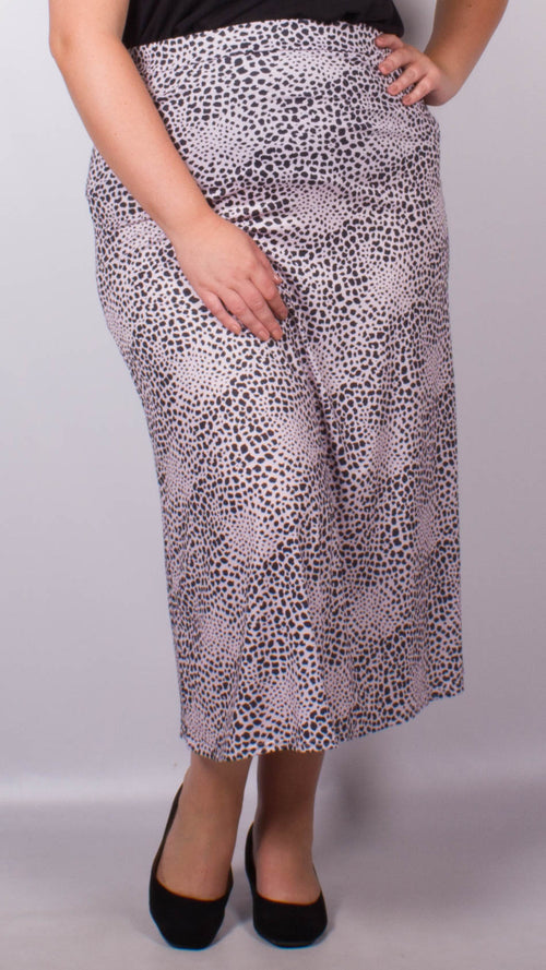 CurveWow Lilac Animal Print Maxi Skirt