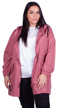 Maeve Shower Proof Hooded Mac Pink