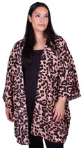 CurveWow Leopard Print Kimono