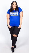 Paige Amour Print Blue T-shirt