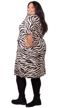 Annalise Zebra Print Plisse Dress