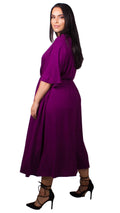 CurveWow Purple Maxi Dress