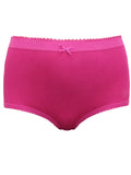 Martina 5 Pack Pure Cotton High Rise Full Briefs Pink