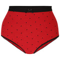 CurveWow 5 Pack Full Cotton Brief Black & Red